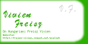 vivien freisz business card